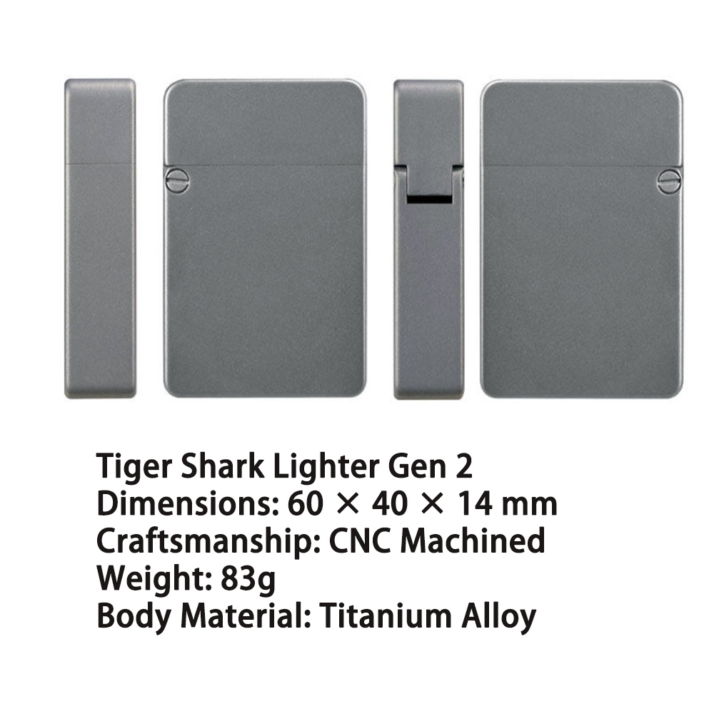 Titaniumlegering Trench Lighte - Fire Starting Kit recensie en prijs