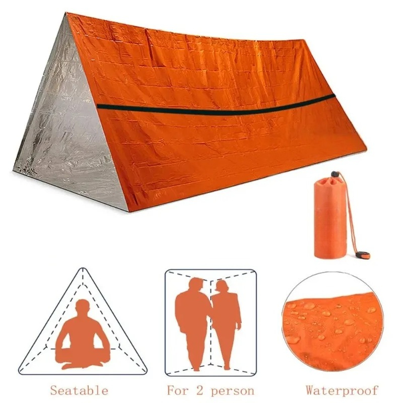 2-persoons noodopvangtent over - Emergency Mylar Tent recensie en prijs