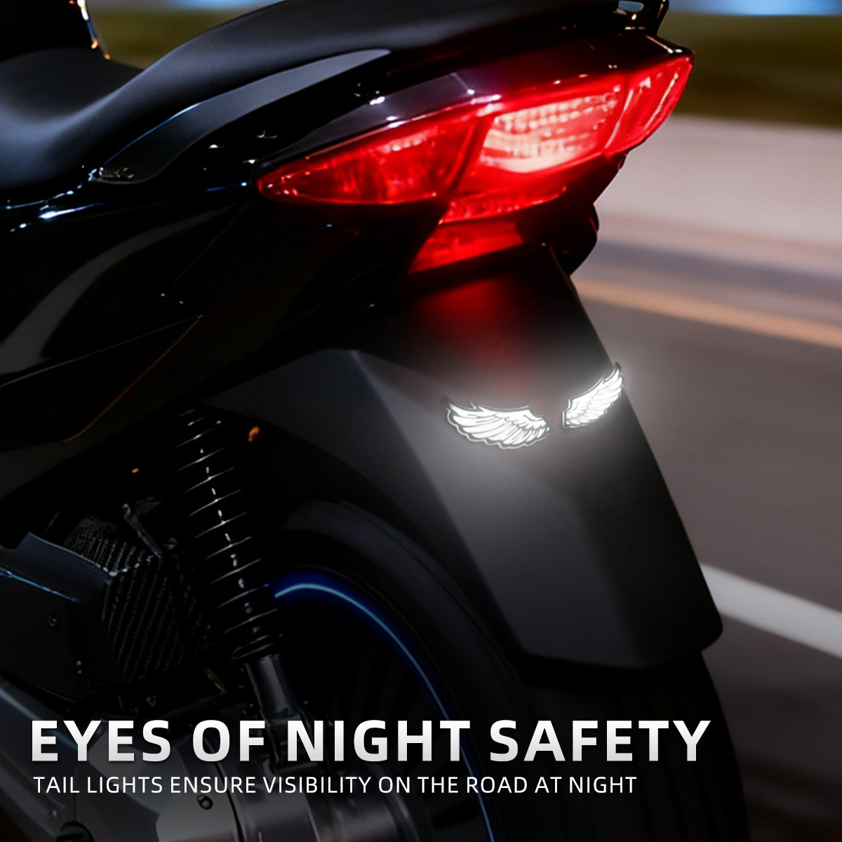 1 paar motorfiets engelenvleug - Sos Light Strobe recensie en prijs