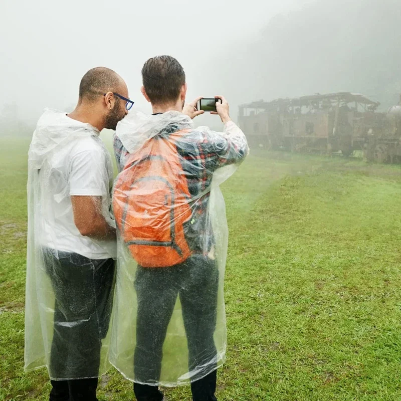 Wegwerp waterdichte regenjas b - Emergency Poncho Rain recensie en prijs