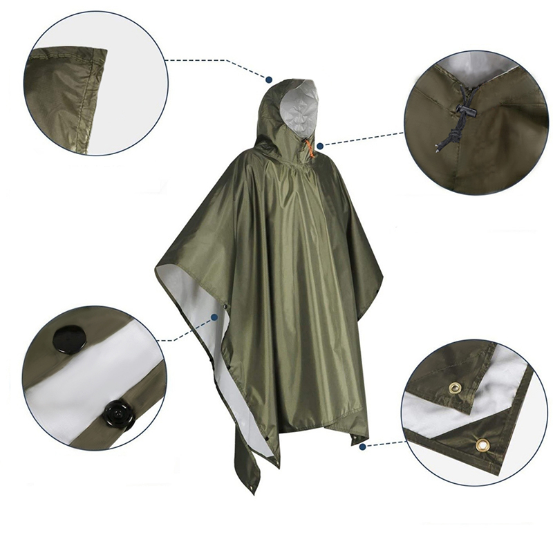 Zware regenponcho voor backpac - Emergency Poncho Rain recensie en prijs