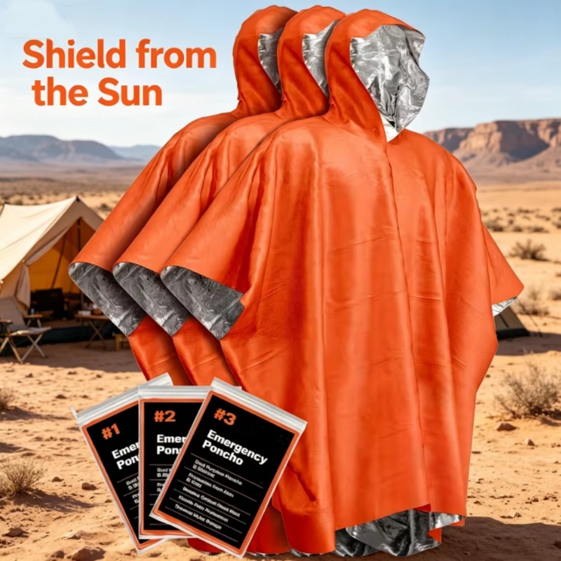 1-5PCS Multifunctionele overle - Emergency Poncho Rain recensie en prijs
