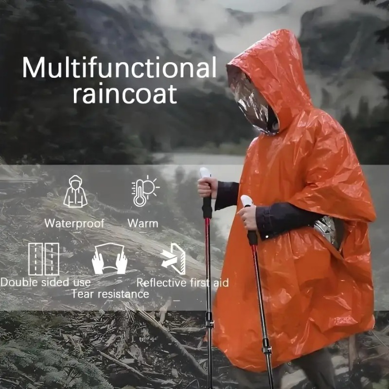1-5PCS Multifunctionele overle - Emergency Poncho Rain recensie en prijs